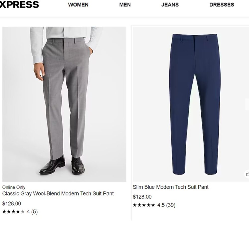 LOT OF MENS EXPRESS DRESS PANT SZ 32 , 33